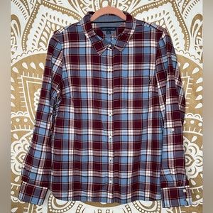 Tommy Hilfiger Plaid Flannel Shirt Sz Large